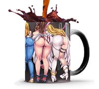 Ariycaz Tazze divertenti, tazze di caffè in ceramica reattiva al calore Tazza magica Regalo perfetto di novità/regali per il padre 350ml (12oz)
