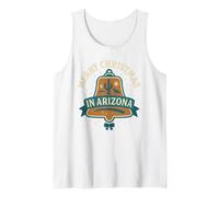 Arizona - Camicia Natalizia con campanella di Pan di Zenzero, Lupo, Cactus Canotta