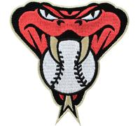 Arizona Diamondbacks Serpente Testa MLB Ricamato Maglia Toppa Emblema (Tan Orlo
