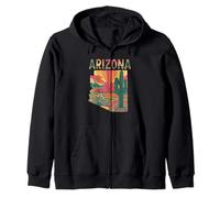 Arizona Flag t-Shirt - Arizona AZ State Pride Felpa con Cappuccio