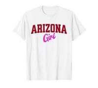 Arizona Girl, Vintage Varsity Print Women Teen Girls Tween Maglietta