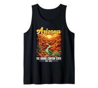 Arizona Il Grand Canyon State EST 1912 Deserto Vintage Canotta