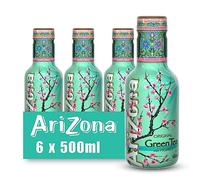 Arizona, Original Green Tea & Honey, Deliziosa Bevanda al Tè Verde con l'Aggiunta di Miele, Gusto Dolce e Delicato, Ideale da Gustare in Ogni Momento, Senza Aromi e Coloranti, 6 Bottiglie PET 500ml