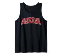 Arizona Retro Rosso Vintage Testo Canotta