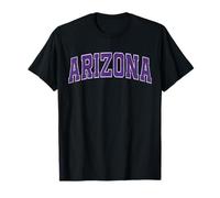 Arizona Retro Viola Vintage Testo Maglietta