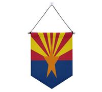 Arizona State Flag Az Blue Red banner appeso con asta telescopica banner in tessuto decorazioni per feste all'aperto per porte, pareti, finestre, giardini, cortile banderitas para fiestas