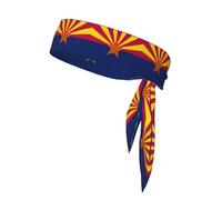 Arizona State Flag Sport Head Tie Beach Summer Tropical regolabile antiscivolo traspirante per correre Ninja Head Band