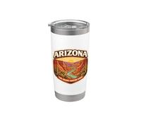 Arizona The Grand Canyon State Souvenir Memorabilia dei visitatori Bicchiere termico in acciaio inox doppia parete