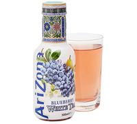 Arizona, Blueberry White Tea, Deliziosa Bevanda al Tè Bianco con l'Aggiunta di Mirtilli, Gusto Dolce e Delicato, Ideale da Gustare in Ogni Momento, Senza Aromi o Conservanti, 6 Bottiglie PET da 500 mL