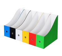 ARJDXDP Portariviste 6 Pezzi, Cartella pieghevole, A4 Cartella stand-up, Porta Documenti Con Etichette, Organizer Scrivania Ufficio per Scuola L'ufficio Domestico File L'archiviazione