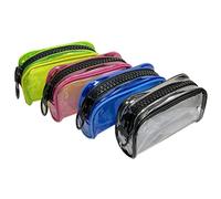 Ark Astuccio trasparente grande capacità con cerniera forte (21,5 x 11,5 x 6,5 cm)