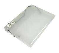 ARK - Cartelline portadocumenti in plastica trasparente, formato A4, con elastico, 335 x 245 x 30 mm, confezione da 10