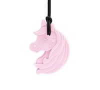 ARK® Collana da masticare in diversi spessori e forme con guinzaglio regolabile e istruzioni ATC (lingua italiana non garantita) - Collana Sensory Block, masticare, dentizione, autismo (unicorno, rosa