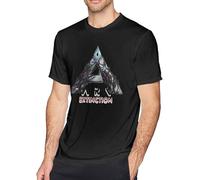 Ark Tshirt Survival Short T-Shirt Evolved Men's Pure Cotton Short-Sleeved T-Shirt Comfortable Tee Black Mens