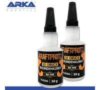 ARKA - KRAFTPROTZ PLASTICA 50 g | Colla istantanea extra forte | Colla trasparente per plastica e materiali plastici | Super colla liquido | Ideale per incollare plastica e materiali plastici