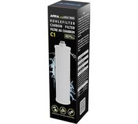 ARKA myAQUA® 1900 - Filtro a carbone C1 per filtrare particelle di sporco e impurità come ruggine e sabbia, cloro, erbicidi, pesticidi e residui di medicinali dall'acqua,