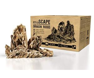 ARKA Rocce Dragon 10 kg mySCAPE - Pietre Naturali per Layout Grandi in Acquario Dolce - Mix selezionato 10-30 cm - Ideale per Iwagumi, Isole e Scape complessi - piantabile e sicura per gamberetti