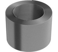 ARKA - Tubo in silicone (resistente all'ozono e alla CO2) 4/6 mm (200 m (rotolo), grigio)