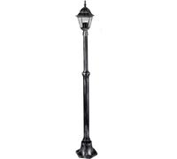 Arkadia Lampioni lega alluminio nero 4 facce Attacco E27 IP44 18xH187 cm Lamp1