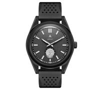 Arkai by Trendhim - Orologio da meteoriti in edizione limitata, per uomini, antiriflesso, luminosità, subdiale meteoriti, impermeabile fino a 100 metri, design danese, nero - argento, cinghia