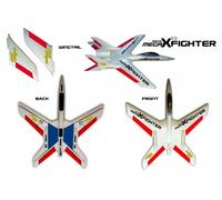 Arkai Mega-x-Fighter Artf Impellermodell 4 X 9g Servo & 30A Regler Tutto Finito