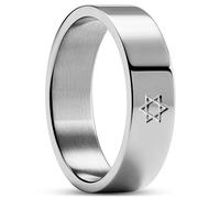 Arkai Trendhim Anello da uomo | Star of David Design | acciaio inossidabile 316L | design danese | finitura lucida | acciaio