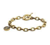 Arkai Trendhim - Bracciale da uomo in acciaio inossidabile con ciondolo a forma di stella del nord, design a catena con chiusura a levetta, design danese, accessorio casual, Medio, Metallo, Nessuna