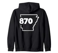 Arkansas prefisso 870 Design Felpa con Cappuccio