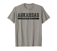 Arkansas Softball Nero Vintage Testo Maglietta