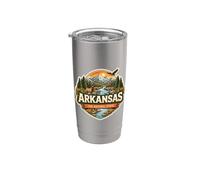 Arkansas The Natural State Souvenir Visitatore Memorabilia Viaggio Bicchiere termico in acciaio inox doppia parete