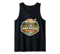 Arkansas The Natural State Souvenir Visitatore Memorabilia Viaggio Canotta