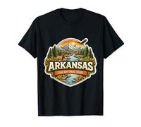 Arkansas The Natural State Souvenir Visitatore Memorabilia Viaggio Maglietta