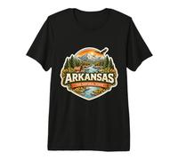 Arkansas The Natural State Souvenir Visitatore Memorabilia Viaggio Maglietta Premium