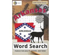 Arkansas Word Search Puzzle Book: Word Searches with Easy-to-Read Print about Arkansas History, Landmarks, State Symbols, Cities & Nature | 6x9 ... for Travel, Vacations, Holidays & Free Time
