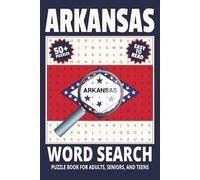 Arkansas Word Search Puzzle Book: Word Searches with Easy to Read Print about Arkansas, US state of Arkansas, Arkansas Travel and More | 6x9 inches, ... Gift for Vacations, Holidays and Relaxation