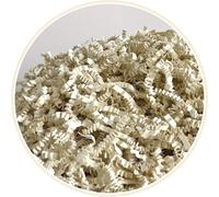 ARKANSIA - 1 kg di Carta Kraft Triturata per Riempire Scatole Regalo e Cesti - Trucioli per Imballaggio, Protezione, Decorazione, Matrimonio, Festa, Compleanno (Crema, 1 kg)