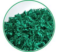 ARKANSIA - 200g di Carta Kraft Triturata per Riempire Scatole Regalo e Cesti - Trucioli per Imballaggio, Protezione, Decorazione, Matrimonio, Festa, Compleanno (Verde Abete, 200g)