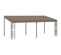 ARKEM Gazebo a Parete 6x3 m Talpa in Tessuto,Gazebo Pergola Con Telo Impermeabile Richiudibile E Struttura Rettangolare In Acciaio Inossidabile Ad Alta Densità, Per Arredo Giardino, Terrazzo e Attivit