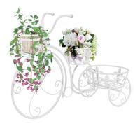 ARKEM Supporto per Fiori in bambù, fioriera da interno Scaffale Porta Piante vaso da esterno per casa patio giardino,Piedistallo per Piante a Forma di Bici in Stile Vintage Metallo