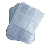 Arkero-G® 100 confezioni da 9 tasche - appositamente per carte di dimensioni standard - Premium trasparente Premium 9 pagine per 900 carte Magic & Pokemon