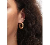 ARKET - Orecchini a cerchio spessi in ottone placcato oro No Size