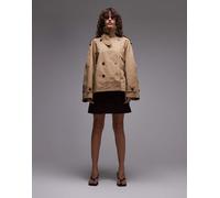 ARKET - Trench taglio corto beige multitasche con falda antipioggia-Neutro S