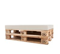 ARKETICOM Cuscino per Pallet Seduta Divano per Giardini ed Esterni Idrorepellente Sfoderabile 008 Sabbia 80x60x10