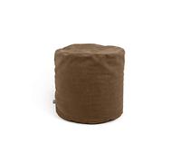 ARKETICOM Soft Chill Pouf Sacco Poggiapiedi Morbido Rotondo Sfoderabile Puff da Salotto 42x42 Sabbia