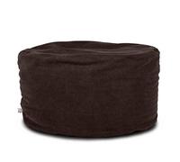 ARKETICOM Soft Chill Pouf Sacco Poggiapiedi Morbido Rotondo Sfoderabile Puff da Salotto 65x42 Cioccolato