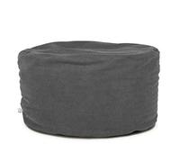 ARKETICOM Soft Chill Pouf Sacco Poggiapiedi Morbido Rotondo Sfoderabile Puff da Salotto 65x42 Grafite