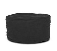 ARKETICOM Soft Chill Pouf Sacco Poggiapiedi Morbido Rotondo Sfoderabile Puff da Salotto 65x42 Nero
