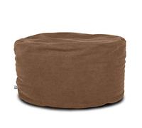 ARKETICOM Soft Chill Pouf Sacco Poggiapiedi Morbido Rotondo Sfoderabile Puff da Salotto 65x42 Sabbia