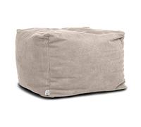 ARKETICOM Soft Cube Pouf Sacco Poggiapiedi Sfoderabile 60x42 Grigio Beige