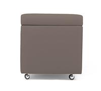 ARKETICOM Swing Pouf Contenitore con Ruote Ecopelle Puff 42X42h Talpa